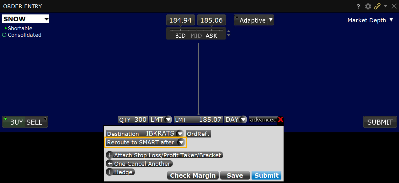 YMC ATS Reroute to SMART Order